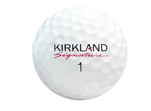 Kirkland Signature golf ball from Costco