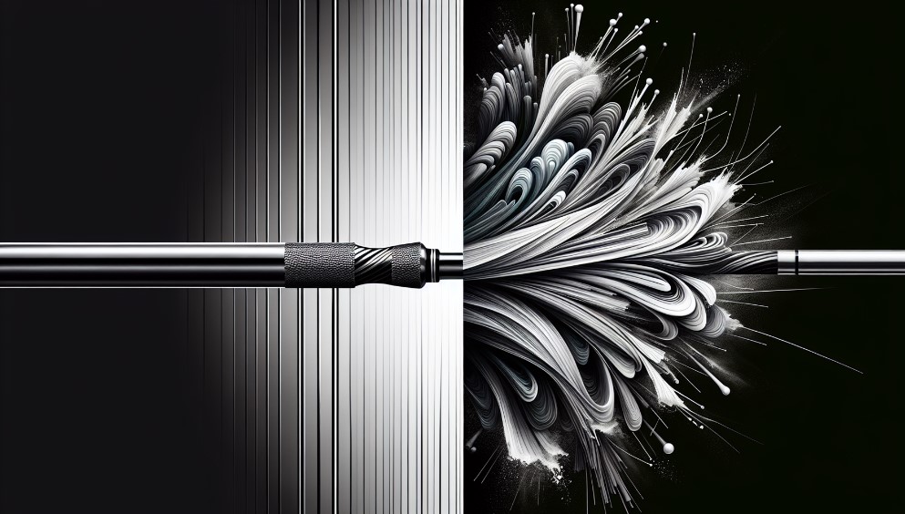 Comparison of precision and power in steel and graphite shafts