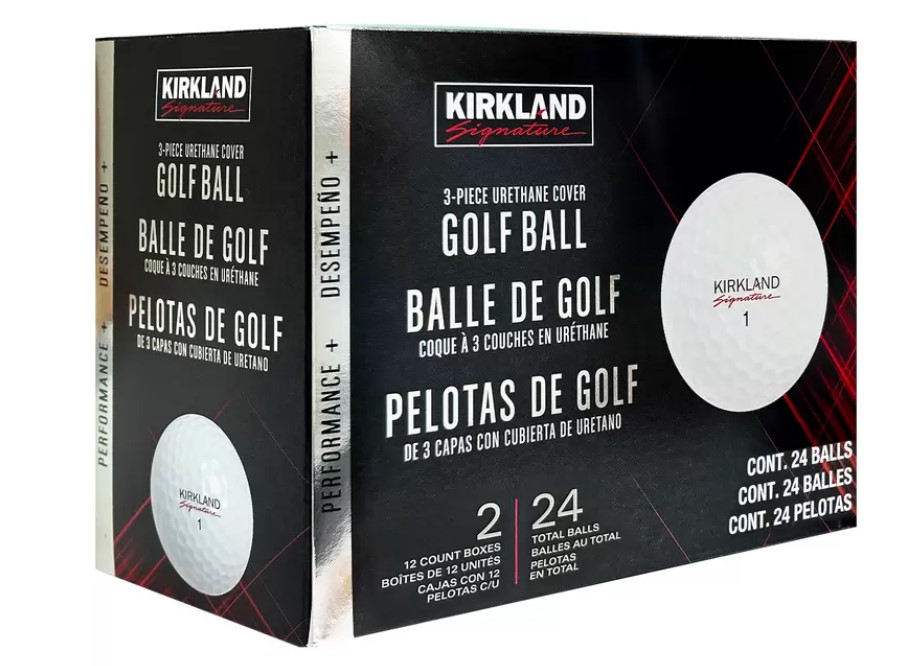 2 dozen box of Kirkland golf balls offers great value