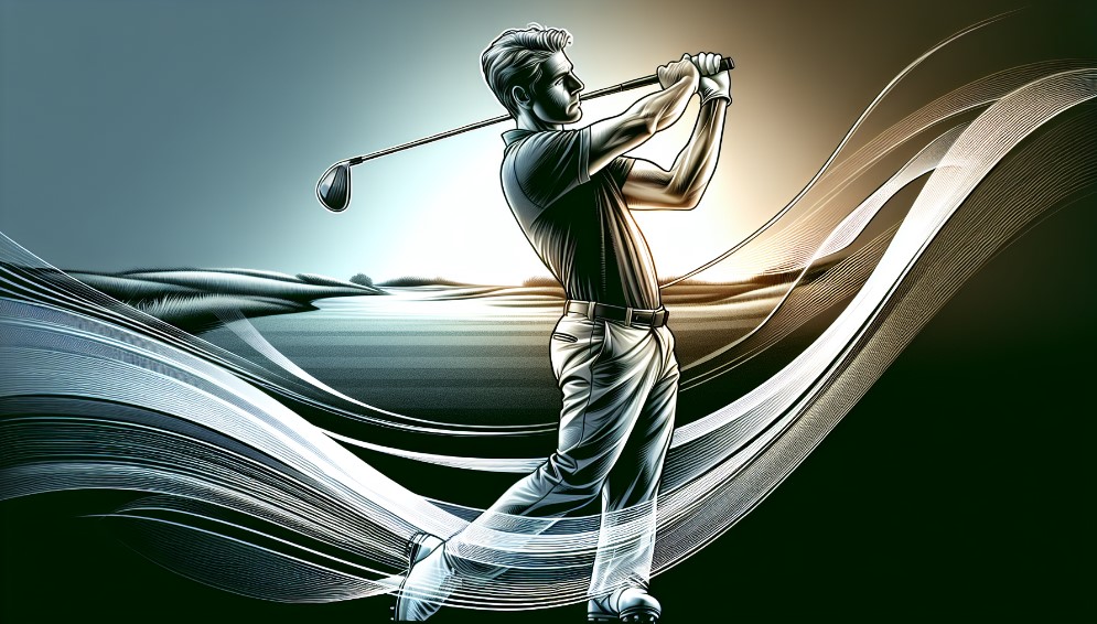 Illustration of a golf swing