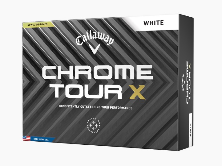 the Chrome Tour X golf ball offers very high spin for elite golfers